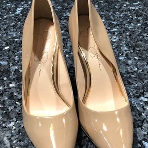Jessica Simpson Nude Patent Heels